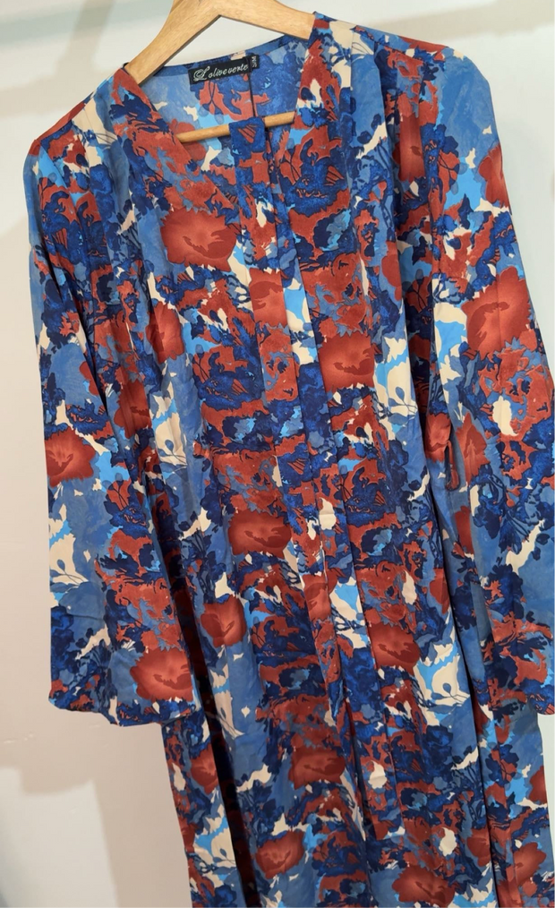 Robe longue avec ceinture