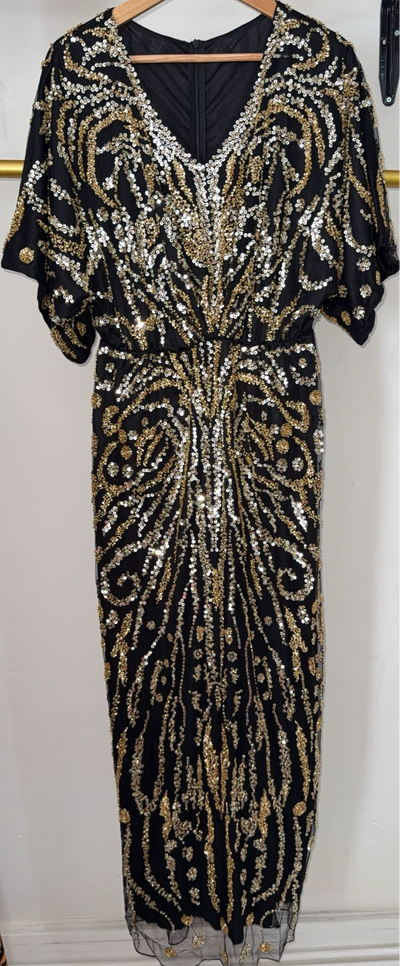 Robe soirée demi manches