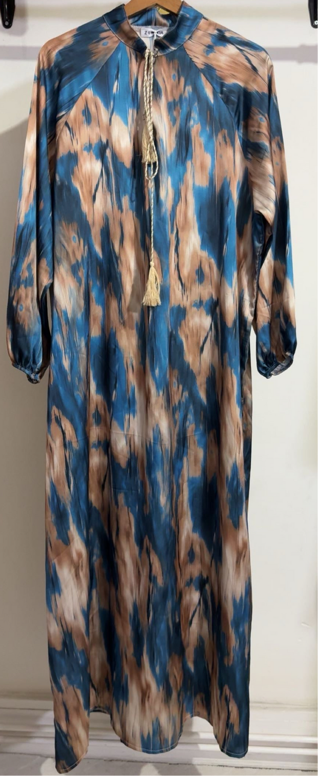 Robe longue satiné