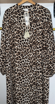 Robe longue léopard