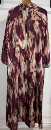 Robe longue satiné
