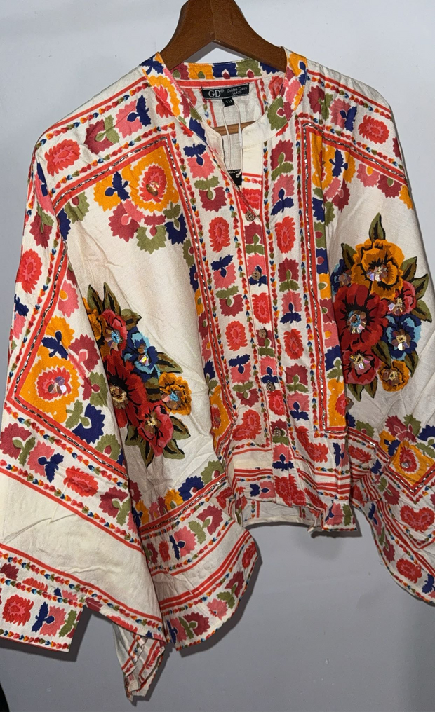 Ensemble chemise ample avec pantalon large