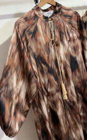 Robe longue satiné