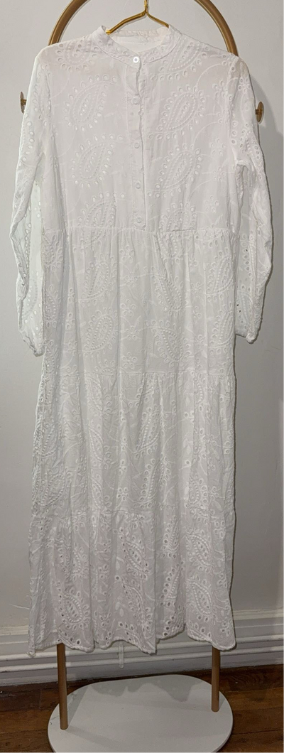Robe blanche style bohème
