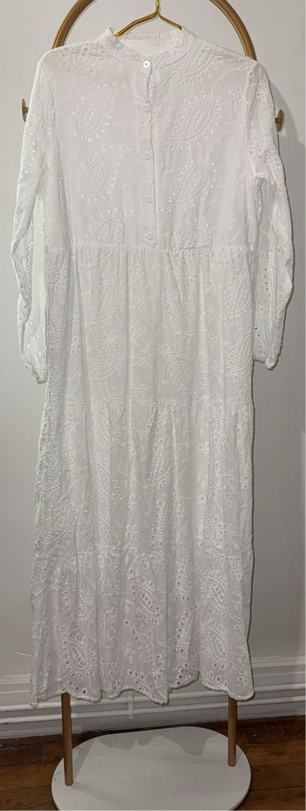 Robe blanche style bohème