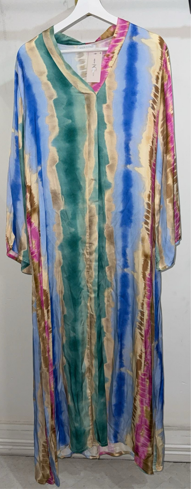 Robe longue satin de soie