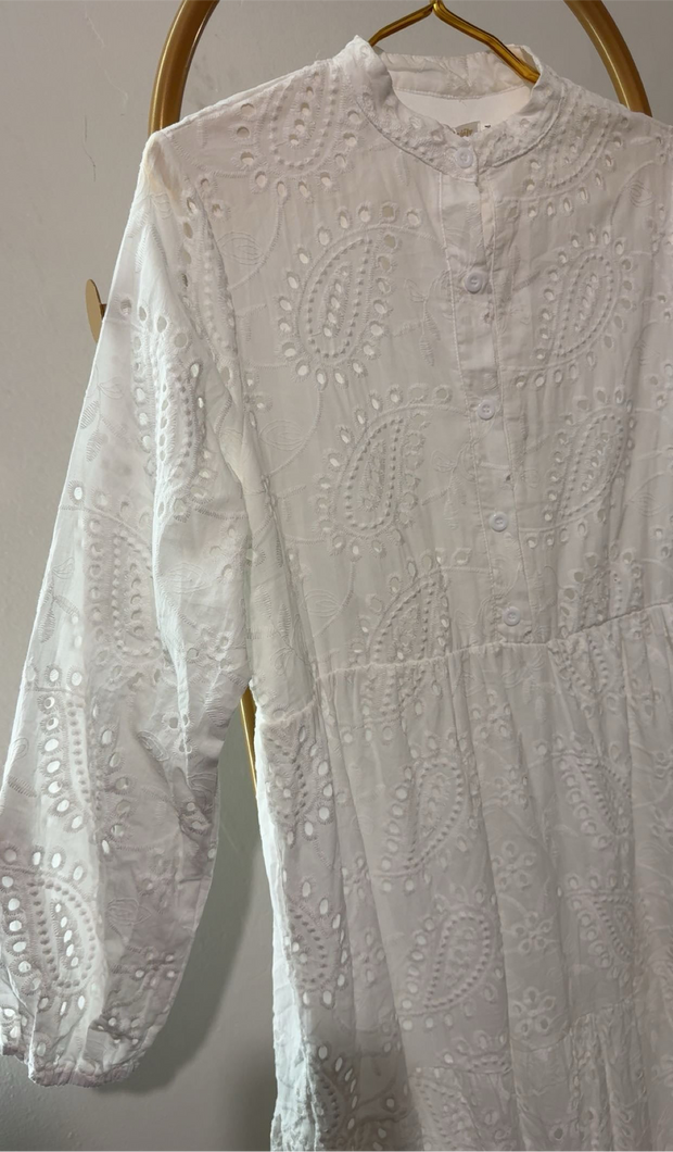Robe blanche style bohème