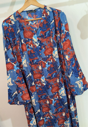 Robe longue avec ceinture