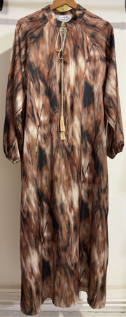 Robe longue satiné