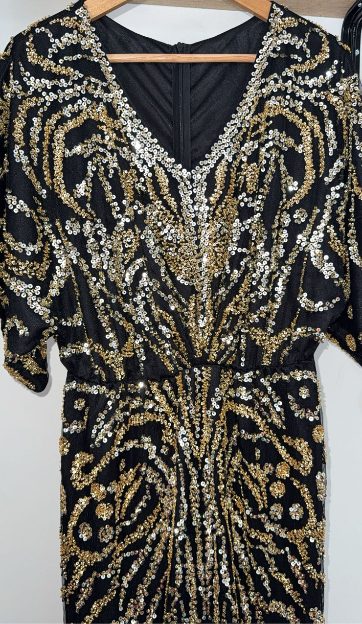 Robe soirée demi manches