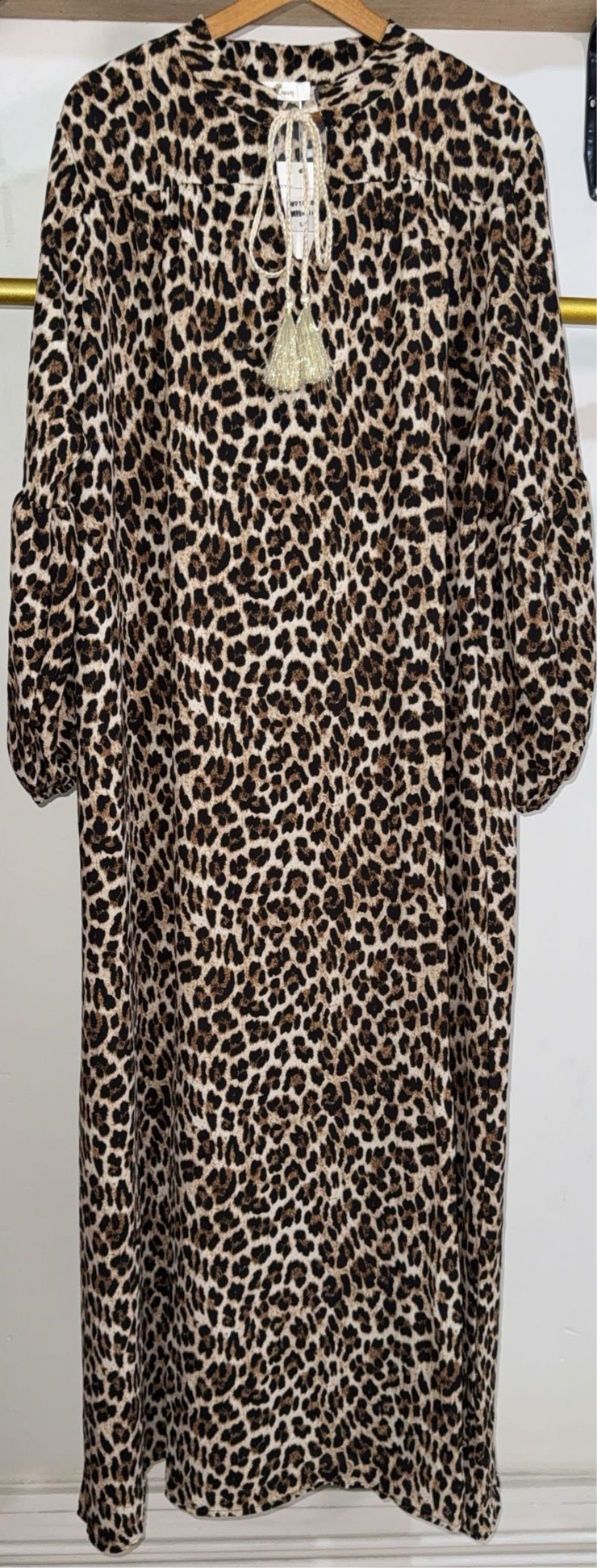 Robe longue léopard