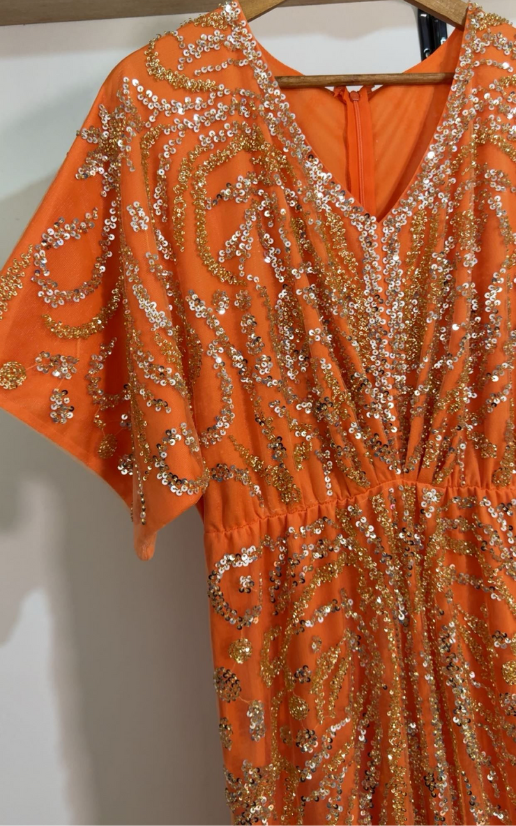 Robe soirée demi manches