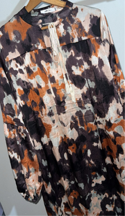 Robe longue satin de soie