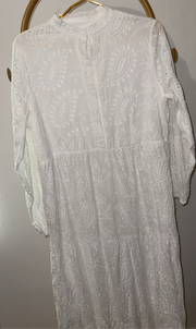 Robe blanche style bohème