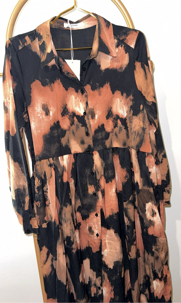 Robe longue avec ceinture
