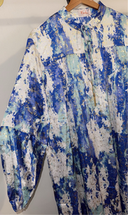 Robe longue avec doré