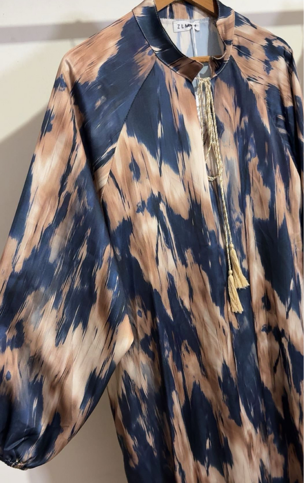 Robe longue satiné