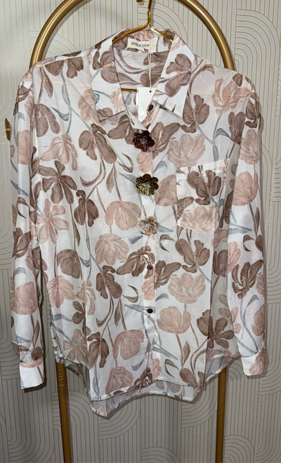 Chemise imprimée florale