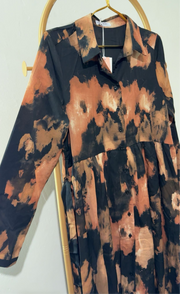 Robe longue avec ceinture