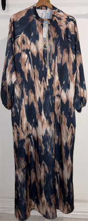 Robe longue satiné
