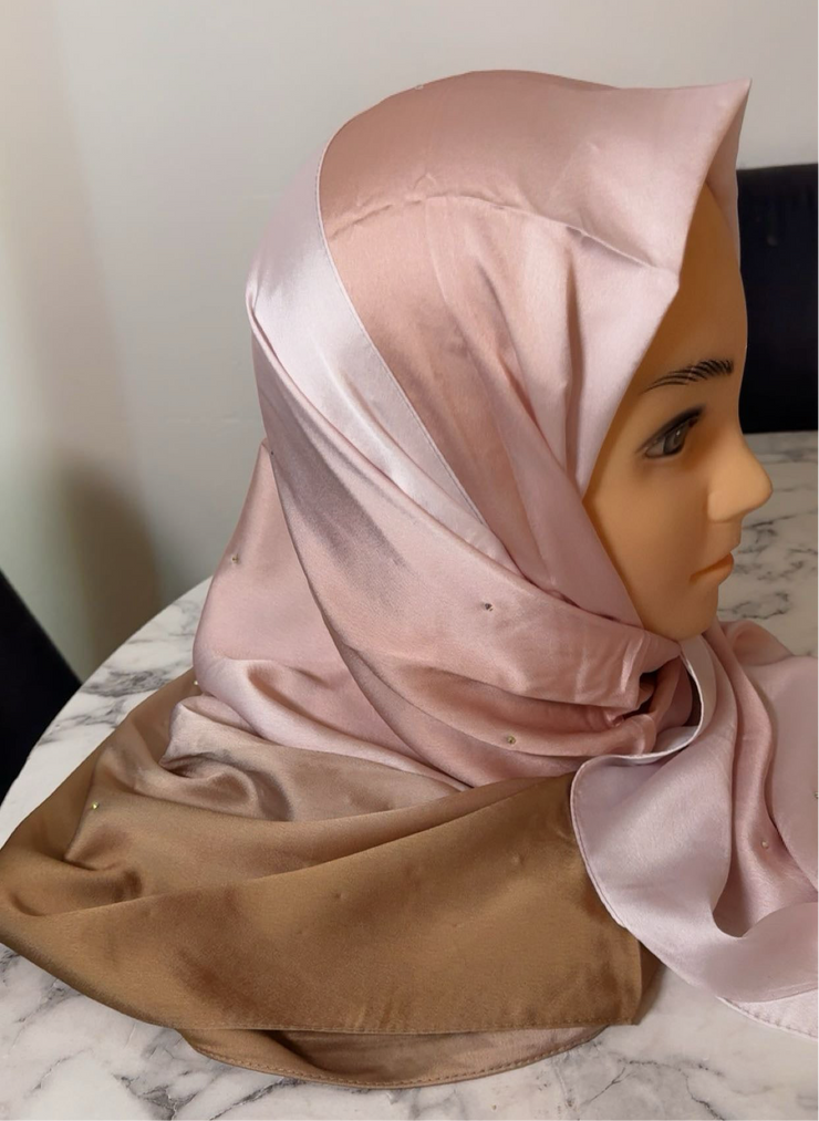 Foulard dégradé avec strass