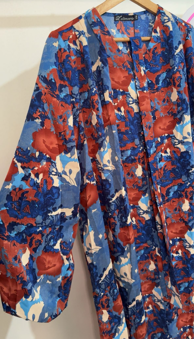 Robe longue avec ceinture