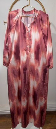 Robe longue satiné avec poches