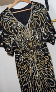 Robe soirée demi manches