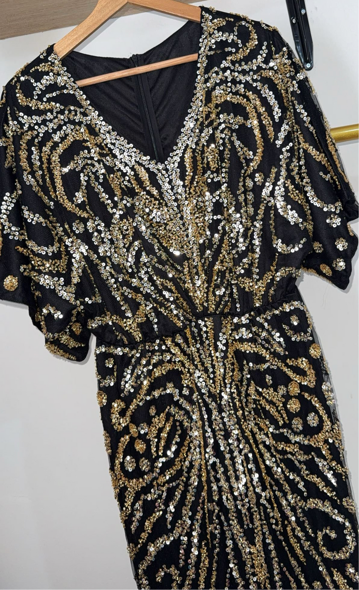 Robe soirée demi manches