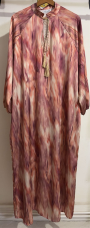 Robe longue satiné