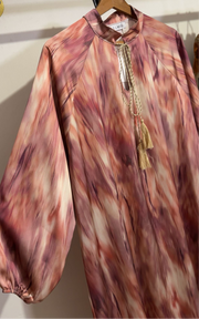Robe longue satiné