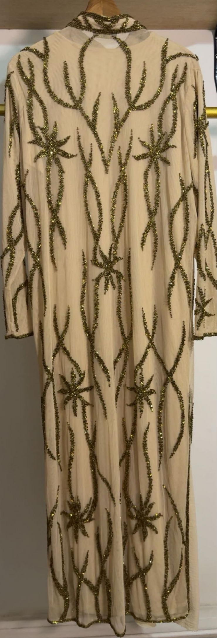Robe de soirée deux pièces perlée