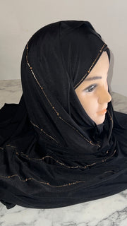 Hijab avec strass