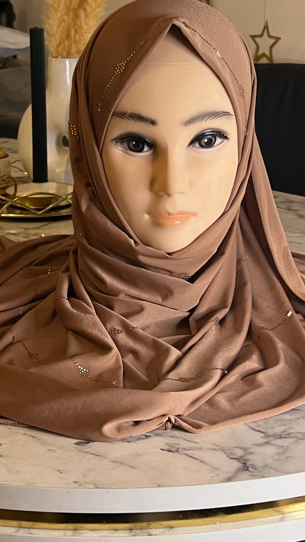 Hijab avec strass