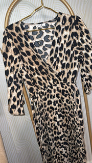 Robe longue léopard
